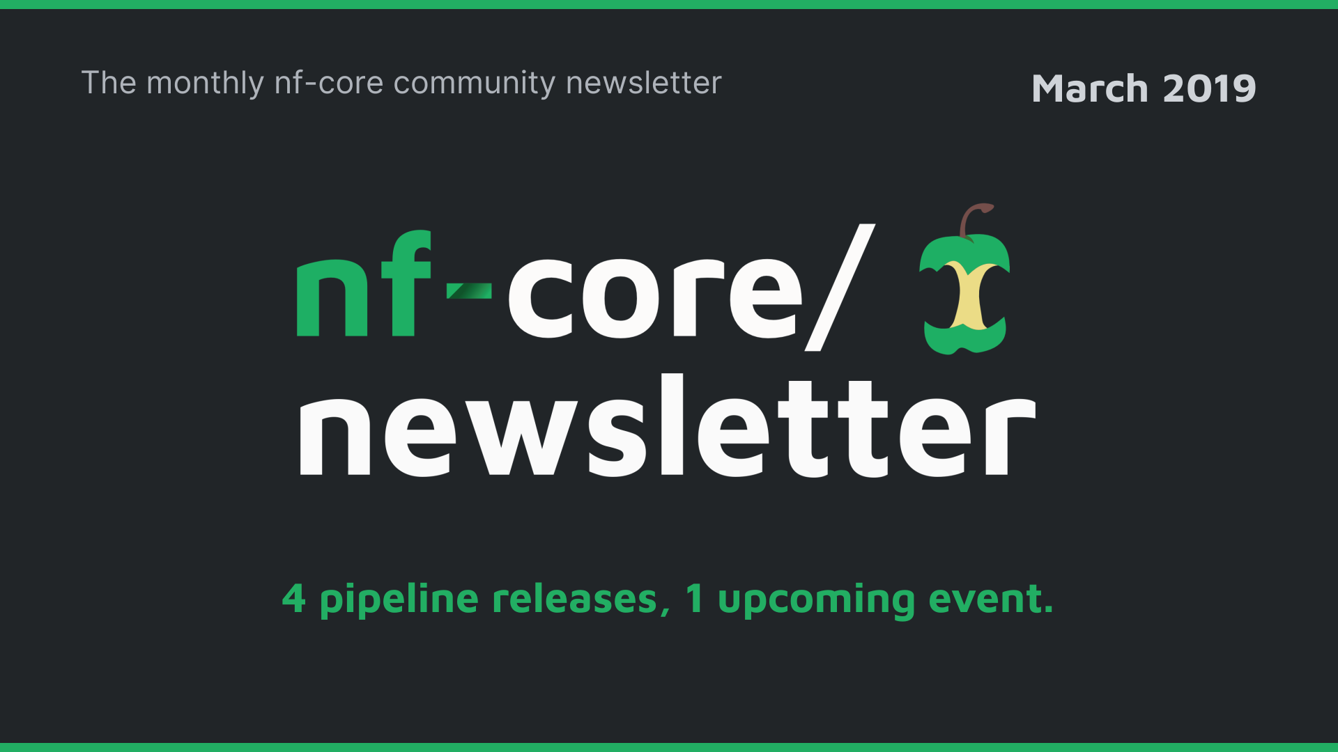 nf-core newsletter — March 2019