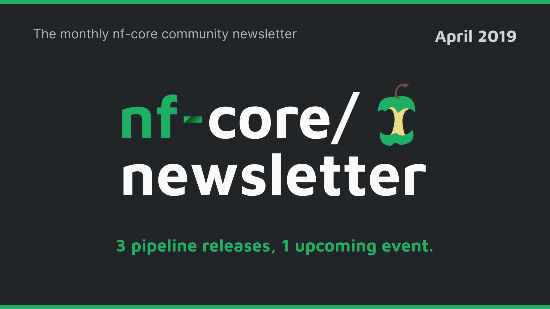 nf-core newsletter — April 2019