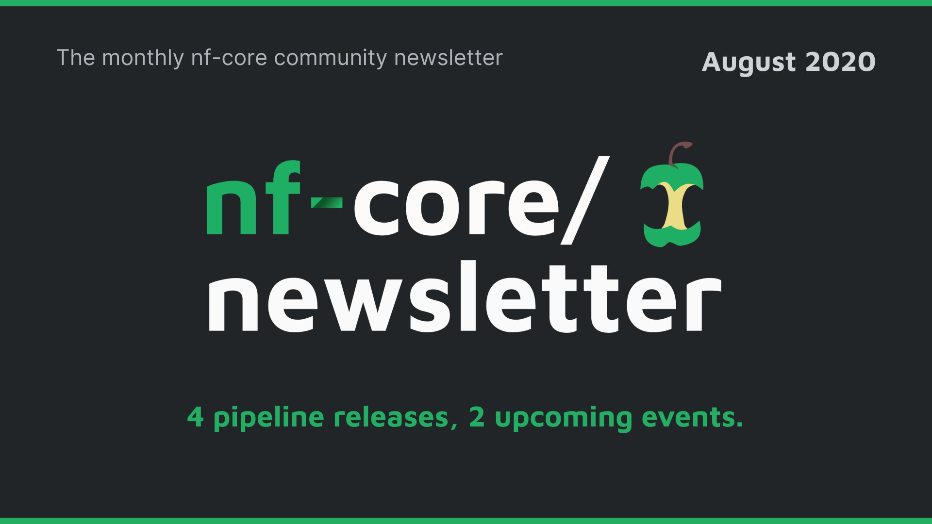 nf-core newsletter — August 2020