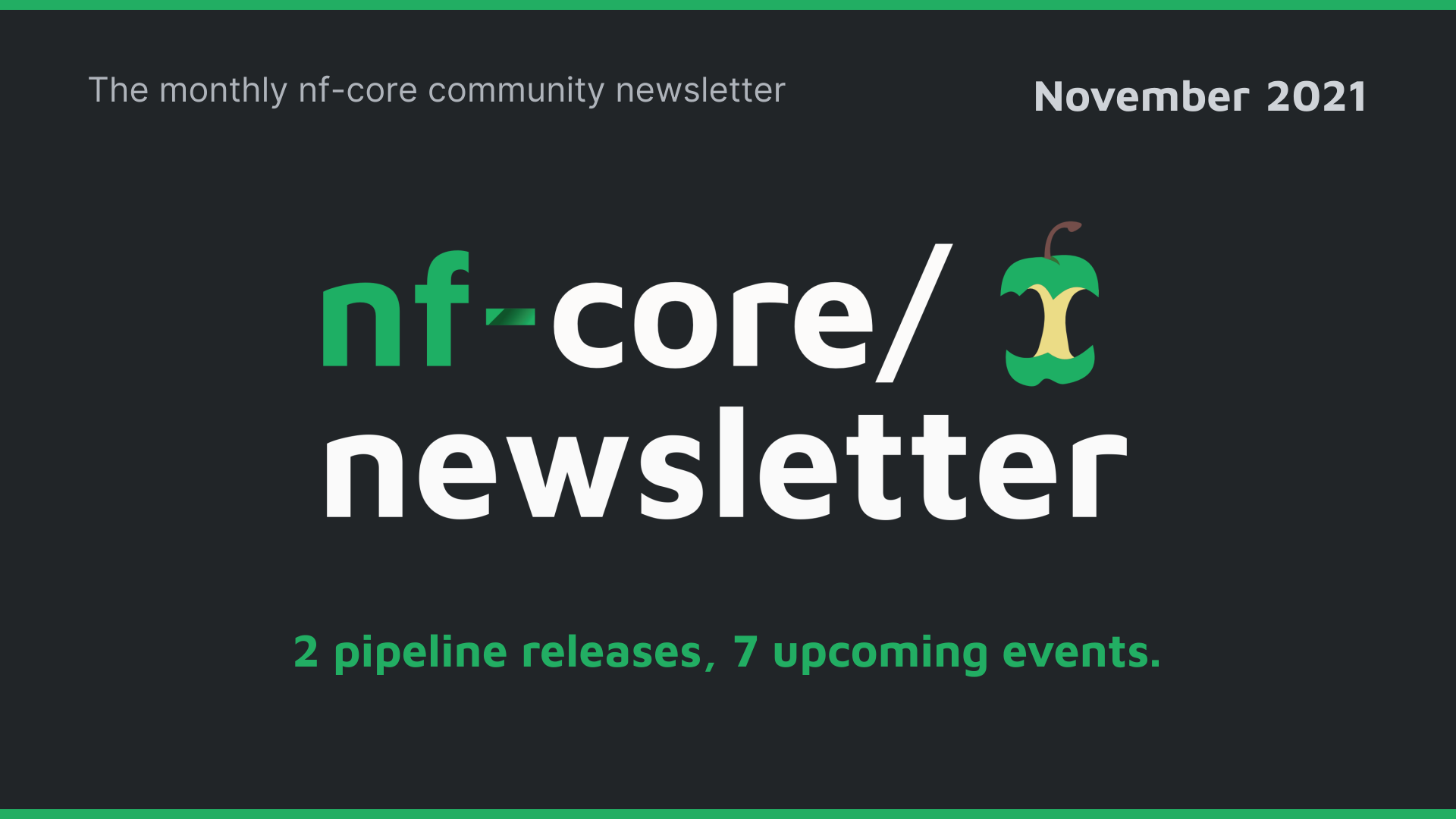 nf-core newsletter — November 2021